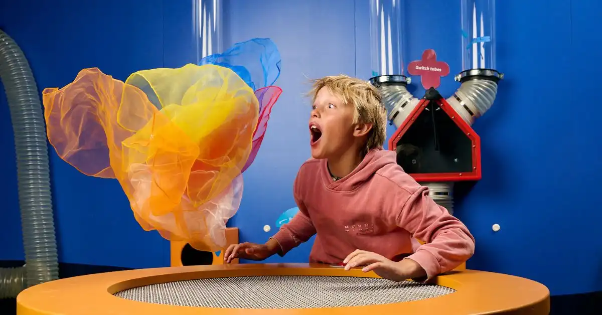 A child at Scienceworks