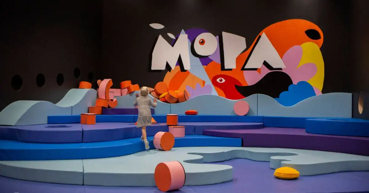 A child playing at MoPA