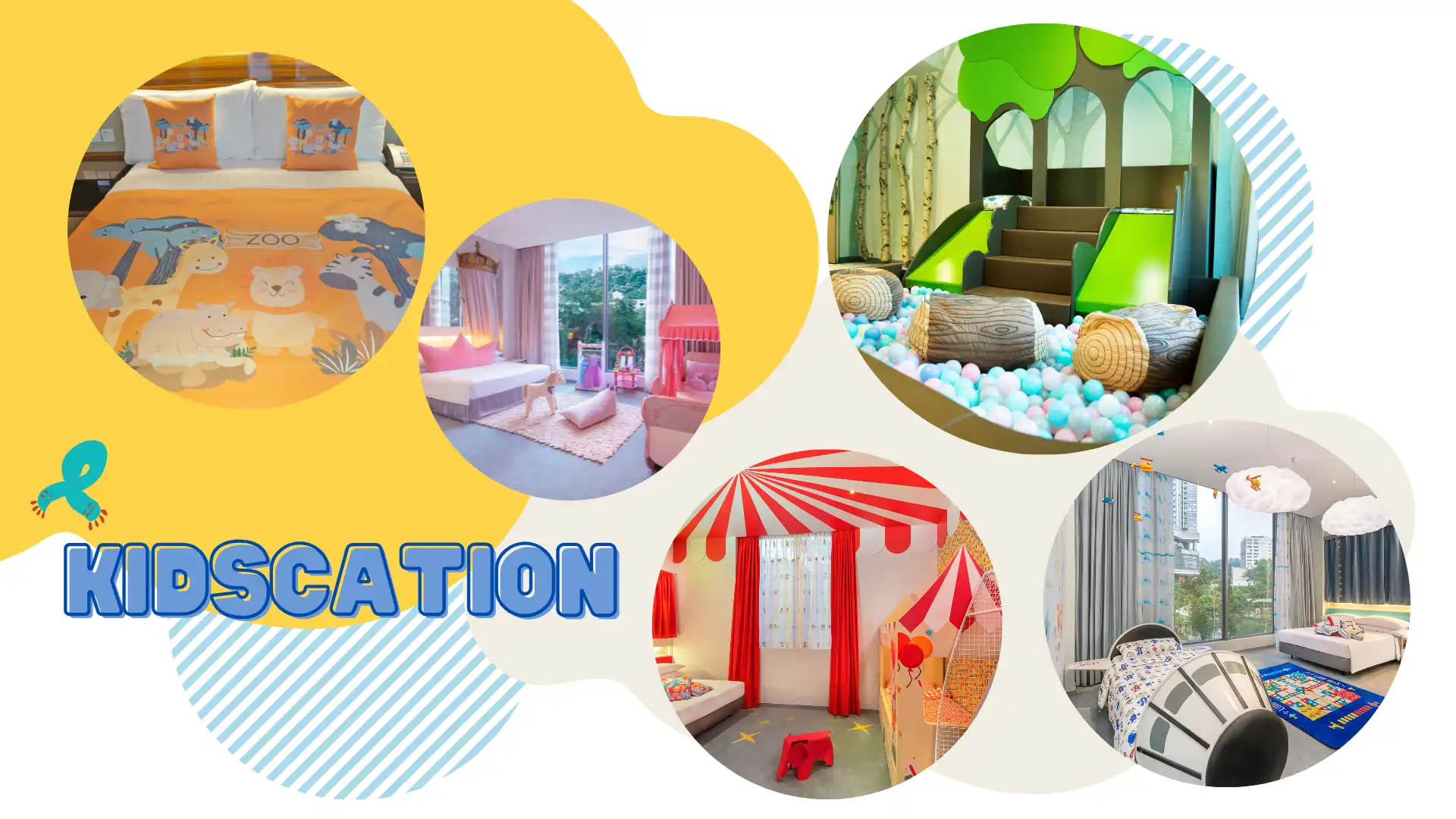 Kidscation banner by Dorsett Tsuen Wan.