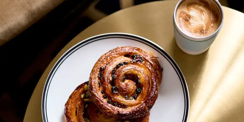 Coffee and pastries from Little Jin in Melbourne