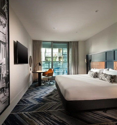 Interior of Dorsett Melbourne Deluxe Room with Balcony