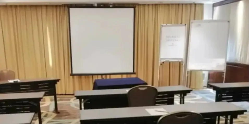 Classroom style seating in the Subang 2 venue at Dorsett Grand Subang.