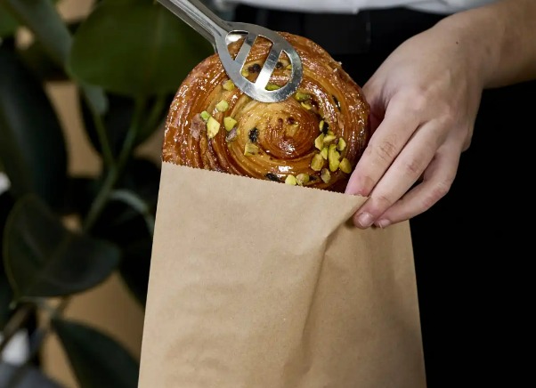 Pistachio cherry pastry at Little Jin, Dorsett Melbourne