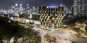 Nightscape of Dorsett Singapore. Nightscape of Dorsett Singapore.