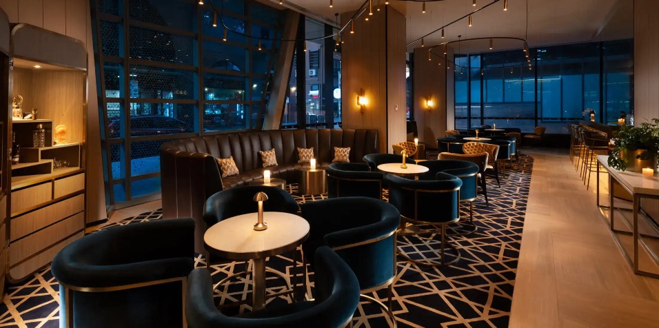 Interior of Jin Bar at Dorsett Melbourne