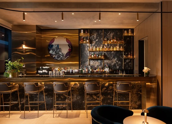 Jin Bar Counter at Dorsett Melbourne
