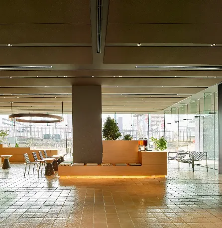 Lobby shot of Dorsett by Agora Osaka Sakai