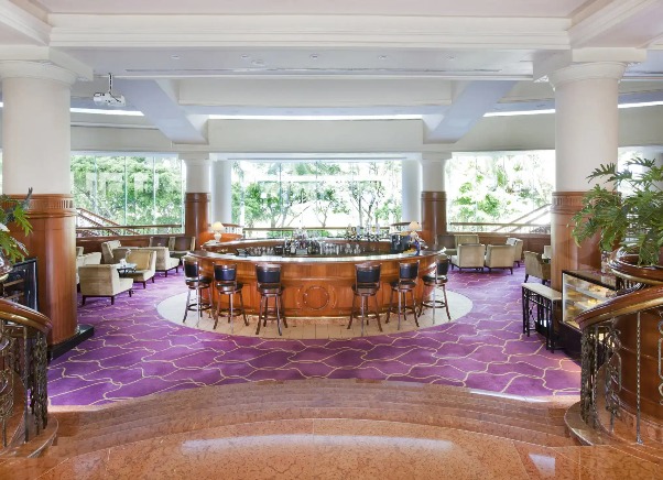 Bar area of the Lobby Lounge at Dorsett Grand Labuan.