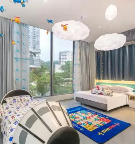 Traveller's dream themed room.